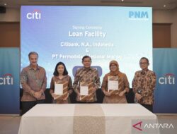 PT PNM mendapatkan fasilitas pinjaman sebesar Rp650 miliar dari Citibank Indonesia.