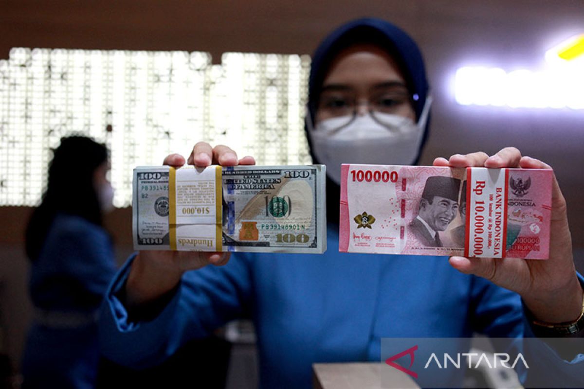 Rupiah melemah menjadi Rp15.695 per dolar AS pada Jumat pagi