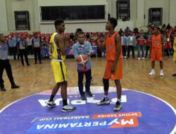 Pertamina Papua Menggelar Turnamen Bola Basket Jaring Bibit Muda