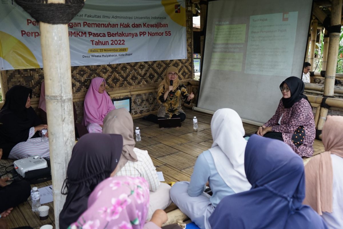 Pendidikan Pajak bagi Pengusaha UMKM di Desa Tematik Mulyaharja Bogor