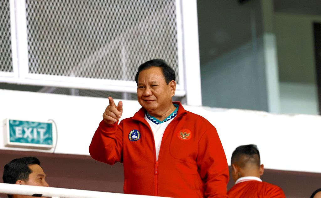 Prabowo Berharap Timnas Indonesia Dapat Menciptakan Kejutan Melawan Australia Senopati