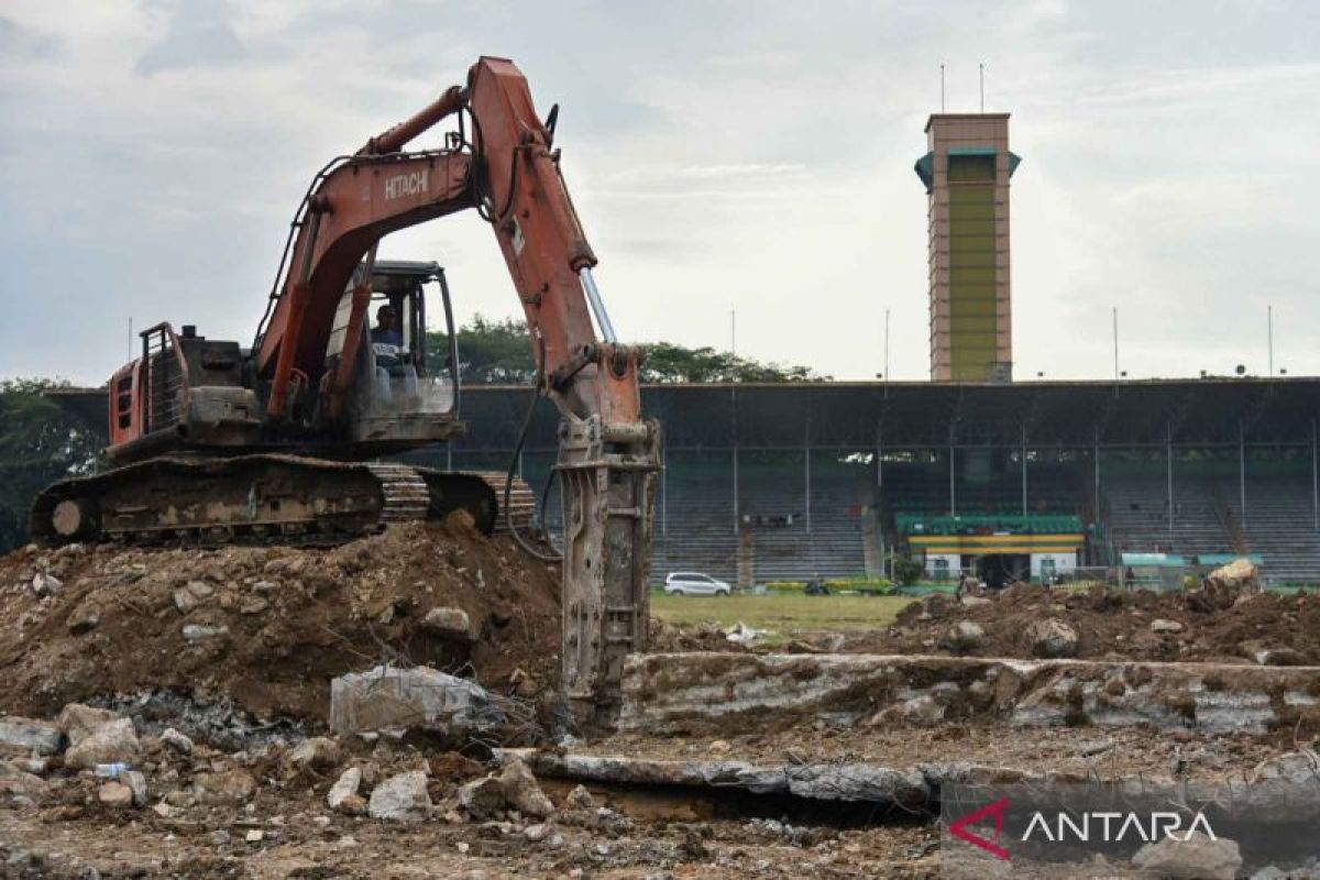 Renovasi Stadion Teladan Medan Sedang Berlangsung