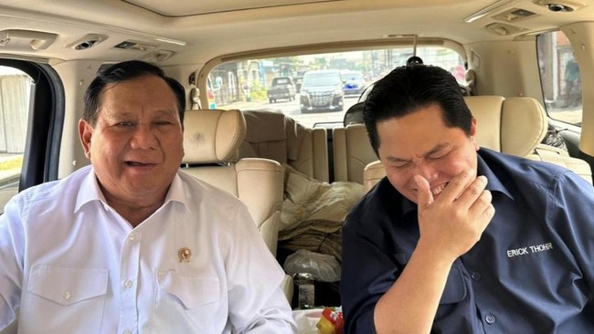 Erick Thohir Menyerahkan Amanah Masa Depan Bangsa Indonesia kepada Prabowo Subianto