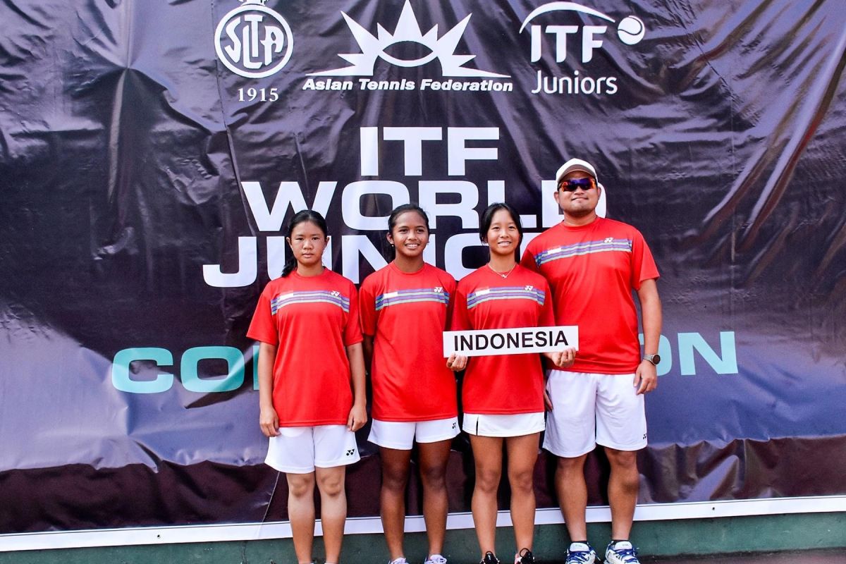 Timnas putri U14 meraih gelar juara pada prakualifikasi World Junior Tennis di Colombo