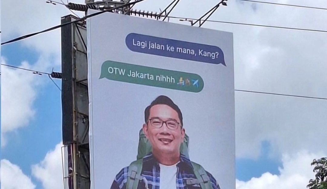 Ridwan Kamil Viral di Bilboard Jakarta, Siap-siap Nyagub?