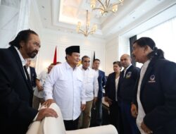 Prabowo Subianto Bertemu dengan Surya Paloh di NasDem Tower: Kehadiran Saya Untuk Memberi Penghormatan