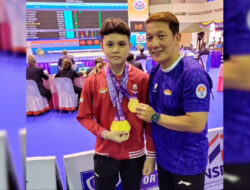 Kevin Andrian, lifter muda yang berhasil meraih tiga medali emas di Thailand