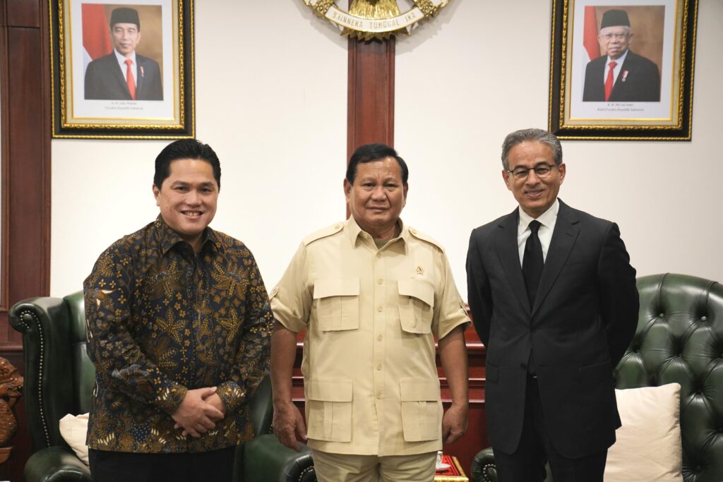 Discussion on Potential Growth in Indonesia with Prabowo Subianto, Erick Thohir, and Founder of Emaar Properties UAE