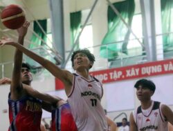 Tim basket pelajar putra Indonesia kalah melawan Filipina dalam pertandingan ASG