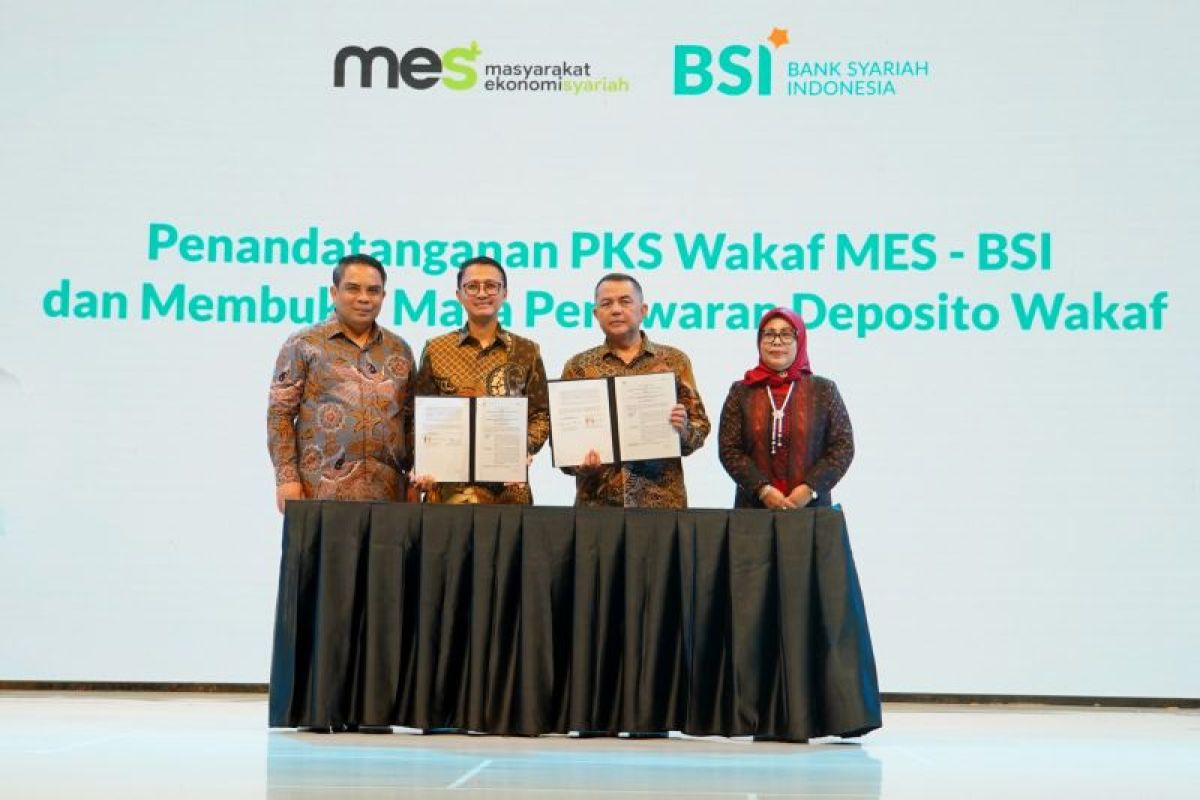 BSI dan MES meluncurkan Program Deposito Wakaf untuk Pekerja Informal