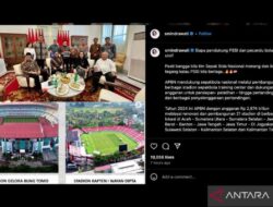 Menteri Keuangan mengalokasikan dana sebesar Rp2,87 triliun dari APBN 2024 untuk pembangunan 21 stadion