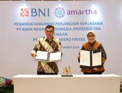 BNI berkolaborasi dengan Amartha untuk mendukung pembiayaan UMKM