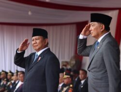 Excited Crowds Welcome Prabowo Subianto and Defense Minister Sjafrie as They Ride Maung in Handover Ceremony