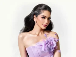 Pesona Melliza Xaviera: Gaun dan Senyum Lembut yang Membuat Terpesona